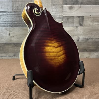 Darrell Sheppard Custom Left-Handed F5-Style Acoustic-Electric Mandolin W/Calton HSC - Burst image 6