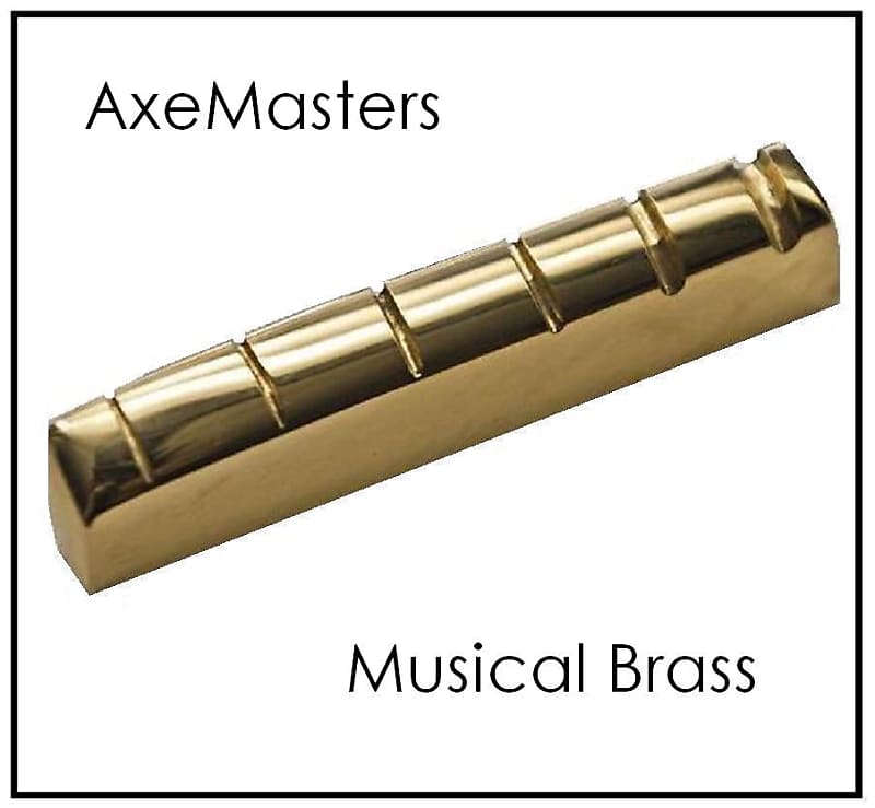 AxeMasters Slotted BRASS NUT made for GIBSON Guitars - the Finest Brass  Nuts on Planet Earth