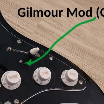 2024 Elite Customs Black w/ Gilmour MOD Style Strat Stratocaster electric guitar (BLEM) image 2