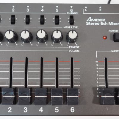 DJ機材 AMDEK STEREO 6ch mixer MXK-600 AMDEK STEREO 6ch mixer MXK-600 - メルカリ
