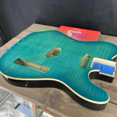 Real Life Relics Tele® Body Top Bound Aged Caribbean Blue Burst image 3