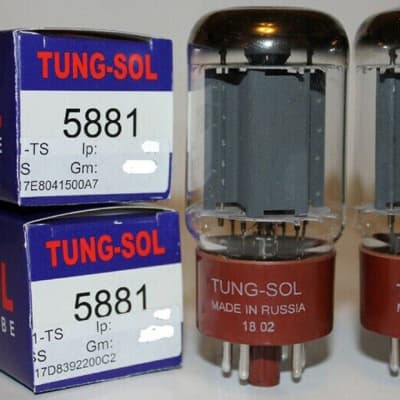 Tung Sol 5881 Tubes Matched Set NOS | Reverb