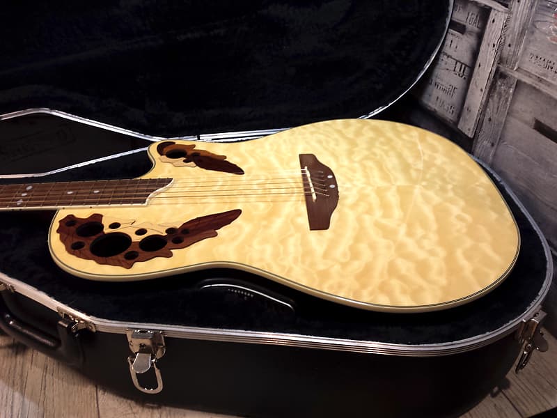 Ovation CP247 Quilted Maple w/Original Hard Shell Case - Acoustic/Electric