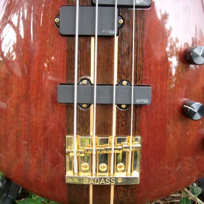 ESP Custom Shop Order SUGI (E) Bass  2011 Purple Heart Wood & Wenge CoA One of a Kind !! image 6