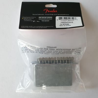 Fender Genuine Stratocaster 2-1/16" Spacing  chrome guitar tremolo 0071014049 image 3