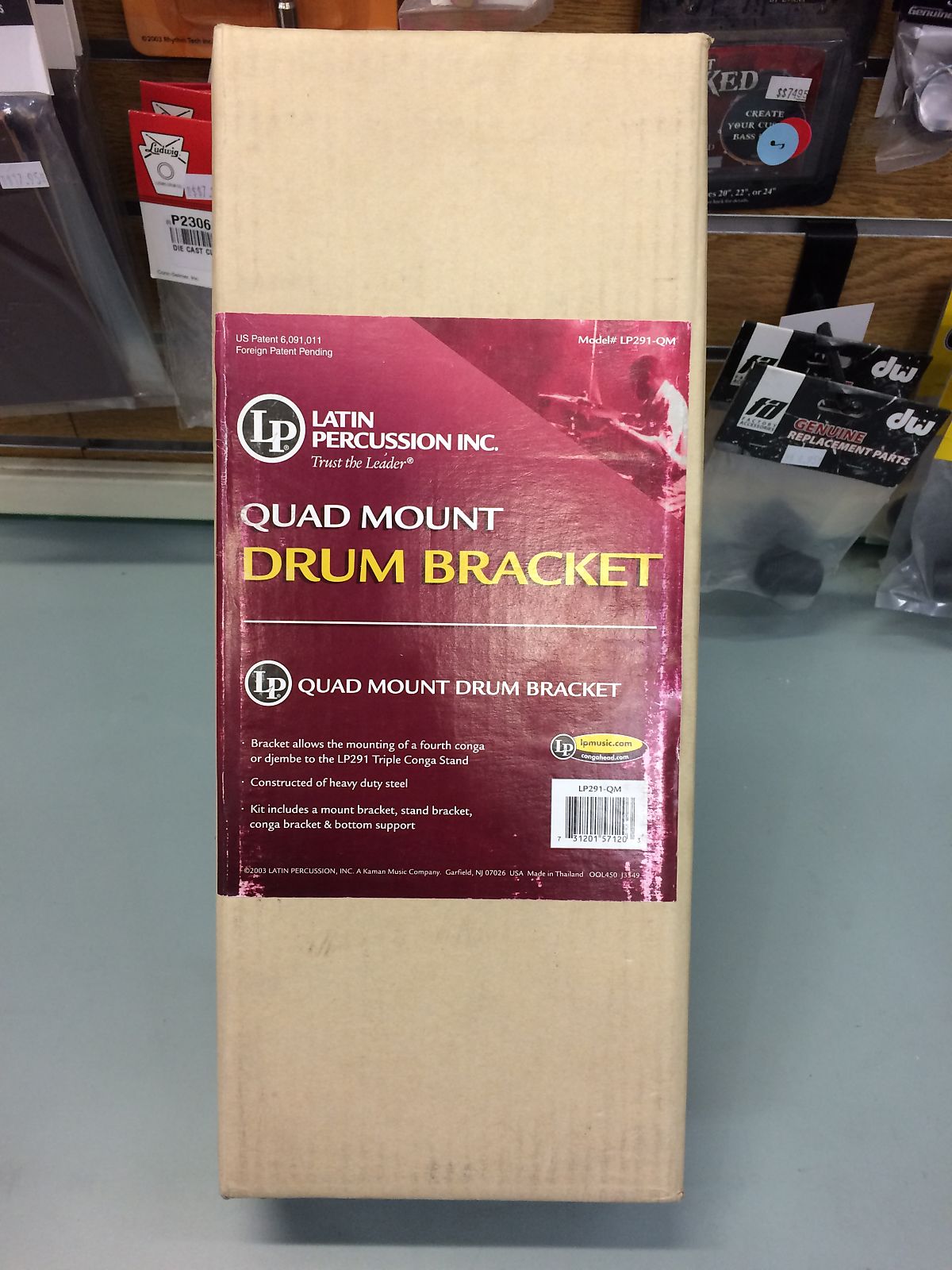 Latin Percussion LP291BR Triple Conga Stand Mount Brackets Reverb