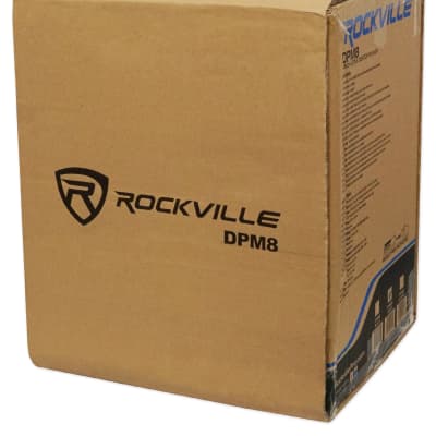 (2) Rockville DPM8W 8" 300W Powered Studio Monitor Speakers+Adjustable Stands image 15