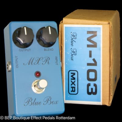 MXR Blue Box スクリプトロゴ MXR M103 Script Blue Box Reissue | Reverb
