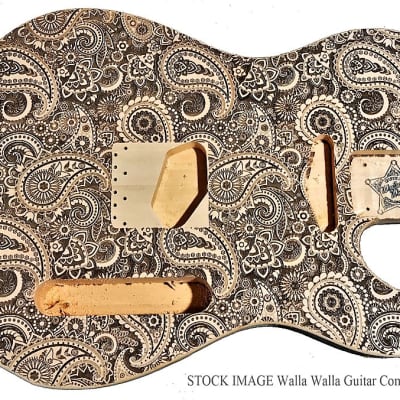 Walla Walla Guitar Company Electric Guitar Body Laser Etched Basswood or Poplar Telecaster Tele for sale