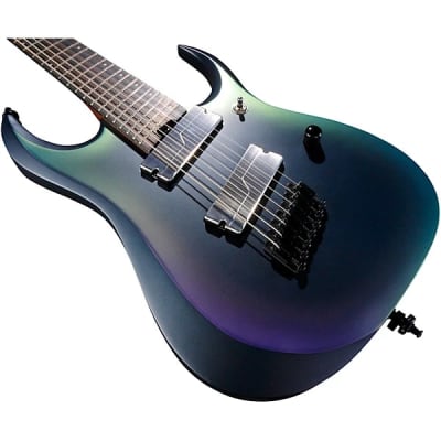 Ibanez  RGD71ALMS Axion Label Multi-Scale 7-String Electric Guitar 2024 -  Black Aurora Burst image 8