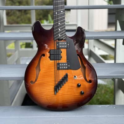 Wes Lambe Charlie Hunter-style hybrid 7-string dual output for sale