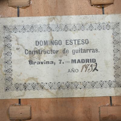 1932 Domingo Esteso Flamenco Guitar for sale