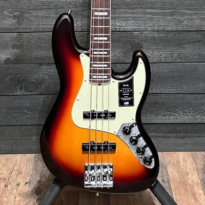 Fender American Ultra Jazz Bass 4-String USA Electric Bass Guitar Ultraburst for sale