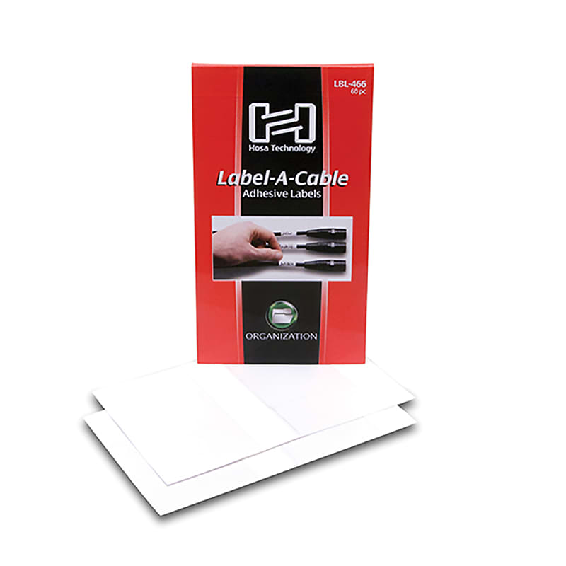 Hosa LBL-466 Label-A-Cable Cable Labels, 60 pc image 1