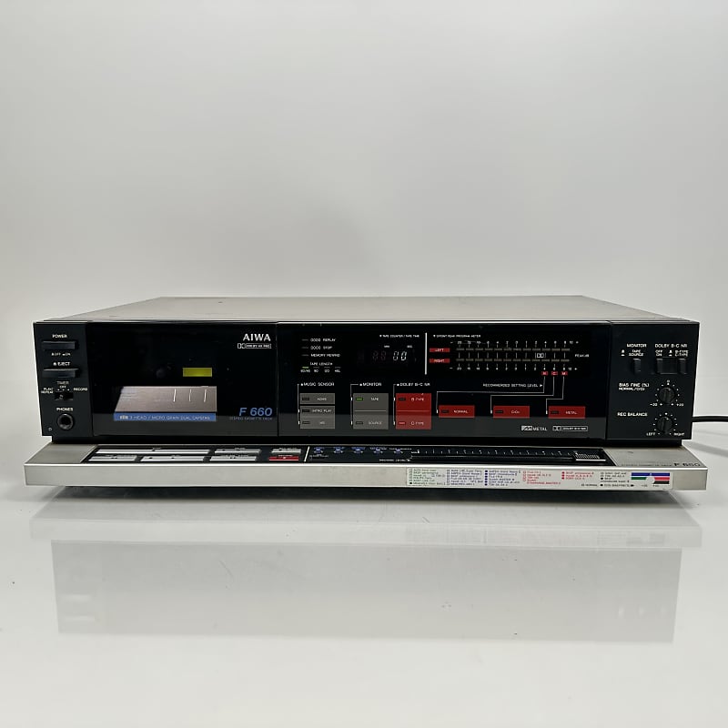 Vintage AIWA AD-F660 3-Head Cassette Deck - Made In Japan  			