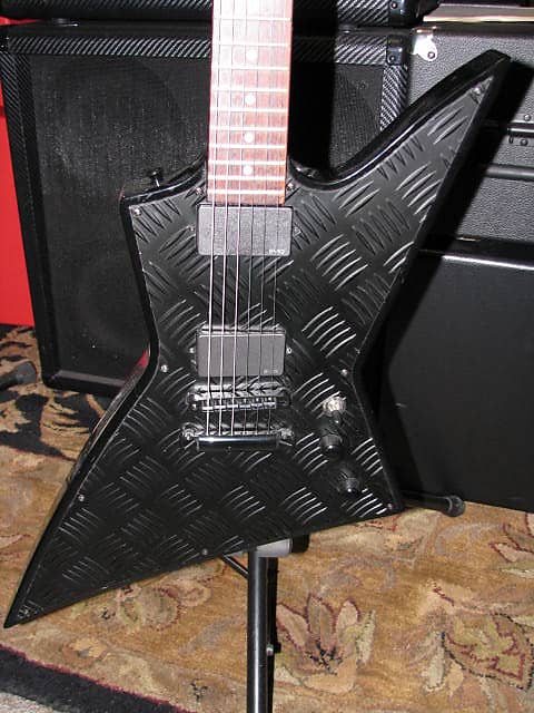 LTD EX-400BD Electric Guitar BLK Explorer W/EMG's | Reverb