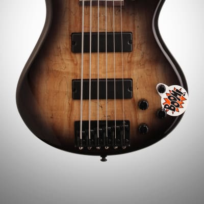 Ibanez GSR206SM Electric Bass, 6-String - Natural Gray Flat image 3