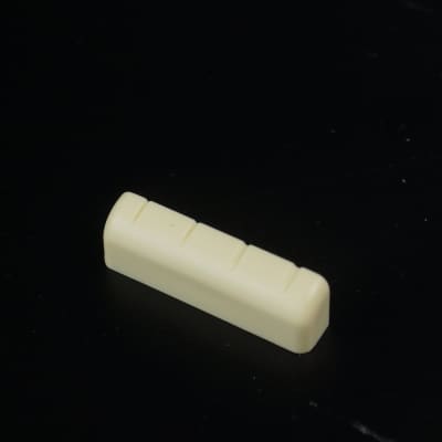 Hardened plastic Banjo Nut For 4 or 5 String Banjos Slotted 1-3/16" ,Ivory Color