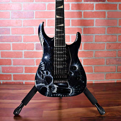 Jackson Custom Shop Arch Top Soloist 7-String 3-Pickup Reverse Headstock 2008 Double-Sided Graphic image 5