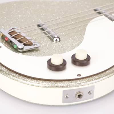 90s Danelectro '59 DC Long Scale 4-String Sparkle Bass Wendy & Lisa #37081 image 18