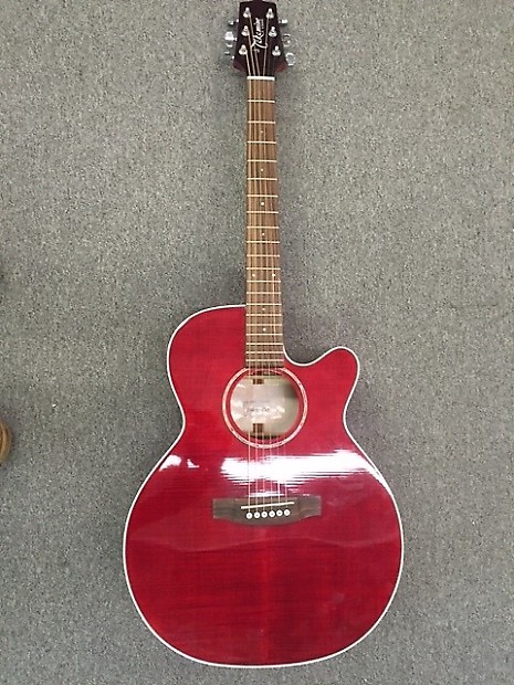 Takamine EG440C-STRY  Transparent Red Flame Maple image 1