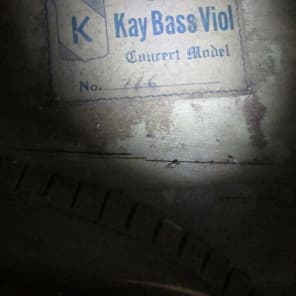 Kay Double Bass Concert Model Bass Viol 1938 image 12