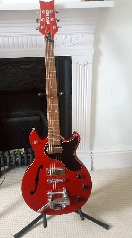 Rare Daisy Rock Retro H Deluxe Ruby Sparkle with Bigsby tailpiece Electric  Guitar