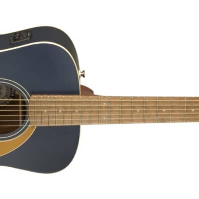 Fender Finish Blem Malibu Player Short-Scale A/E Guitar, Midnight Satin image 2
