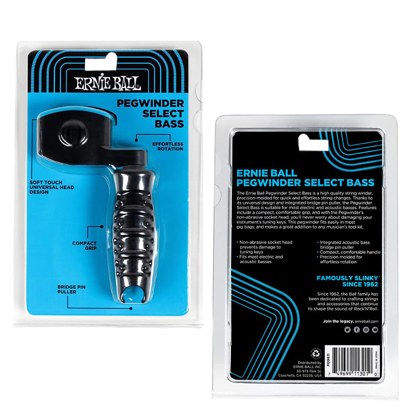 Ernie Ball Pegwinder Select Bass WBridge Pin Puller 9611 Reverb