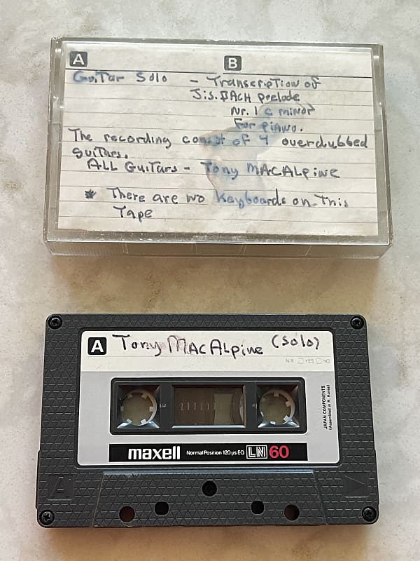 Tony Macalpine DEMO TAPE 1980s:  THE ONE USED TO GET HIM DISCOVERED BY MIKE VARNEY image 1