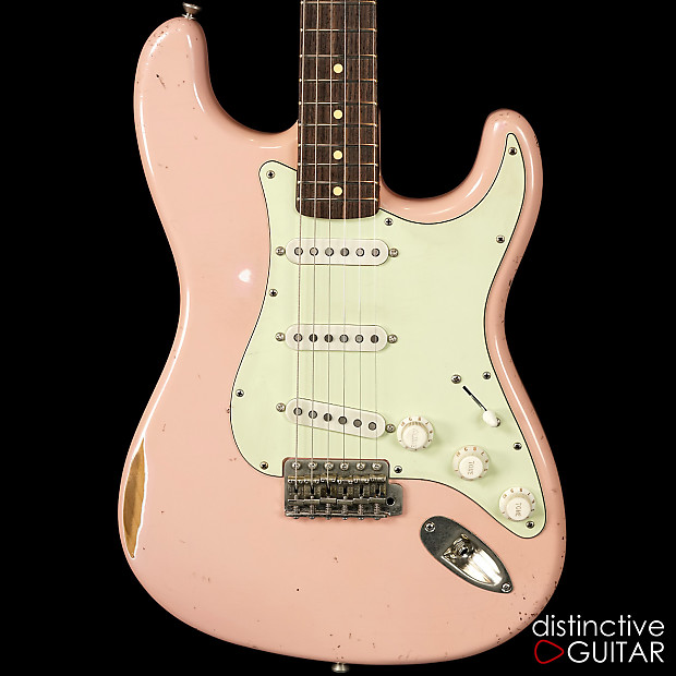 Iconic 62S Vintage Shell Pink Custom Strat Style Relic
