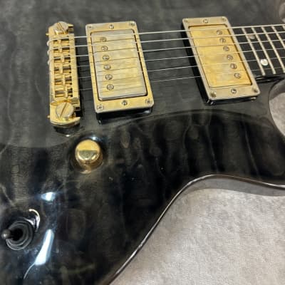 Edwards by ESP Hellion E-U-HL2 guitar in transparent black finish image 15