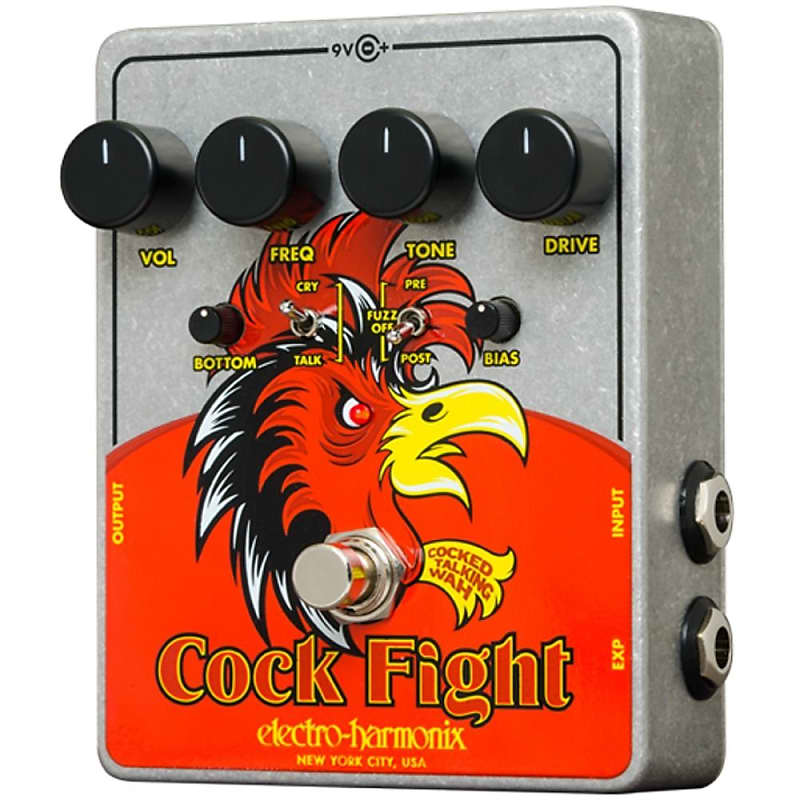 Electro-Harmonix Cock Fight Cocked Talking Wah and Fuzz Guitar Effect Pedal image 1