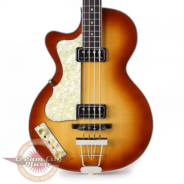 Left handed shop hofner club bass