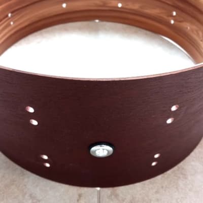 Pearl 14x6.5 mahogany/gum wood snare drum shell (ONLY) Red Satin Mahogany masterworks masters limited edition DIY Free Shipping! image 2