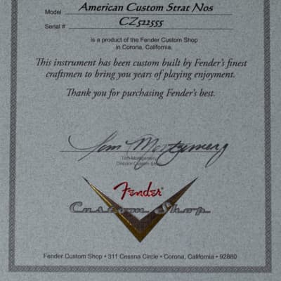 2016 Fender Custom Shop American Custom Stratocaster NOS 2-Tone Sunburst w/Modern Compound Radius image 10