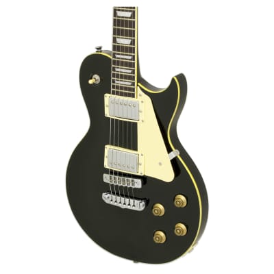 Aria Pro II Electric Guitar Aged Black image 3