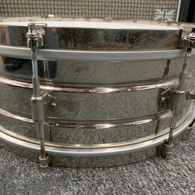Leedy Utility Snare Drum 5x14 30's Nickel Over Brass image 7