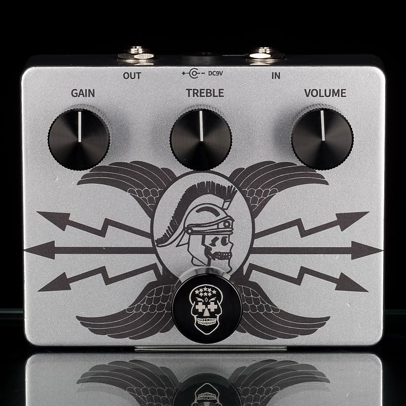 Flattley Guitar Effect Pedals Silver Line Silver Centurion Transparent Overdrive Guitar Pedal image 1