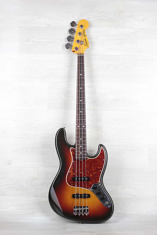 Rare Japan made JV Squier Fender Jazz Bass 1982 Sunburst