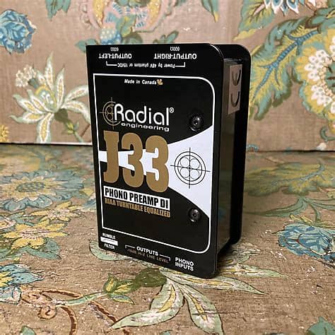 Radial Engineering J33 RIAA Professional Turntable Preamp and Direct Box (Open-Box) -Mint &amp; Complete  			
