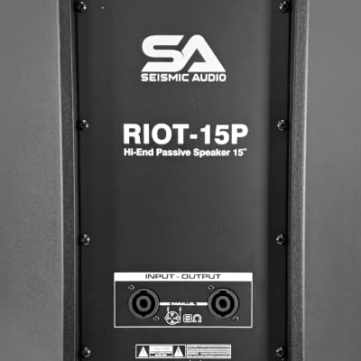 Seismic Audio Riot-15P-Pair of 15 Inch Passive 2-Way 900 Watt PA /DJ Speaker Cabinets image 6