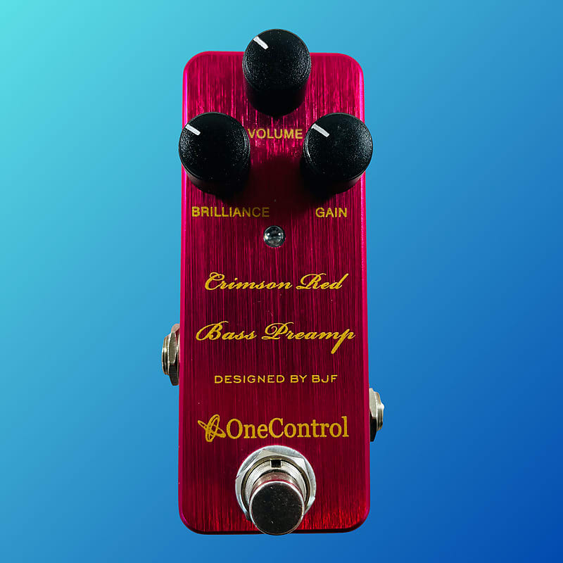 One Control Crimson Red Bass Preamp
