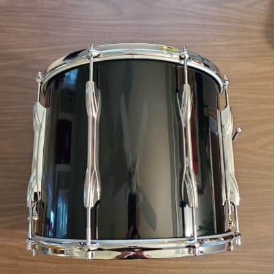 Premier 12x14 Marching Snare 70s/80s Vintage 8 Lugs with Die Cast Hoops Black Wrap image 7