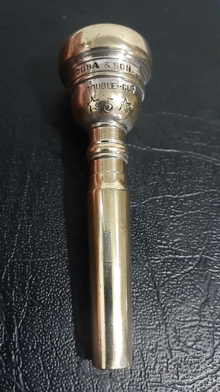 Parduba VINTAGE -J.PARDUBA & Son NEW York #5 Trumpet Mouthpiece Double Cup  Brass