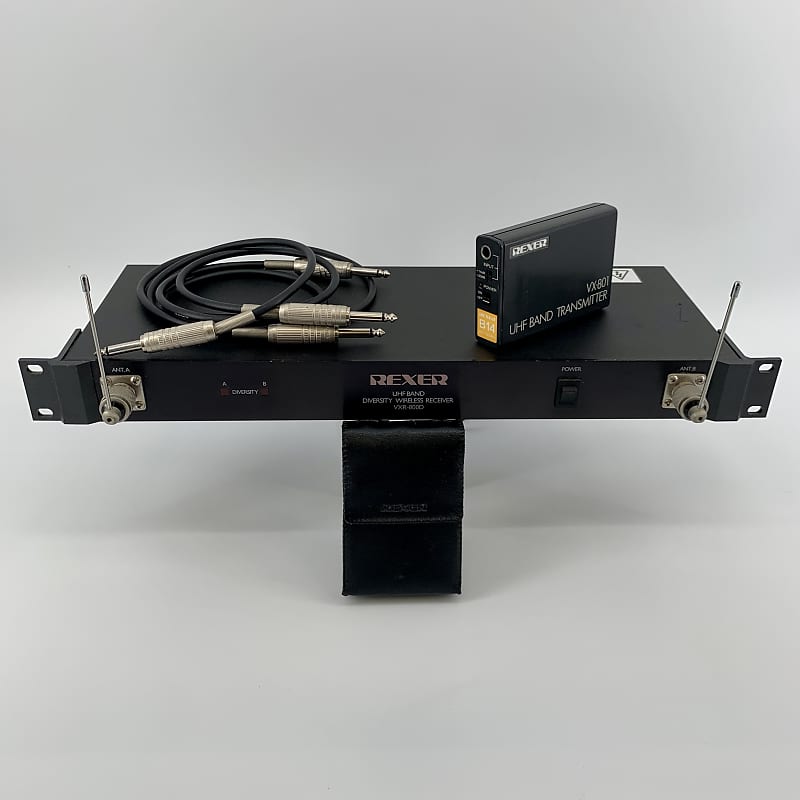 REXER VXR-800D Wireless Rack Mount Receiver with VX-801 Transmitter + (2)  36