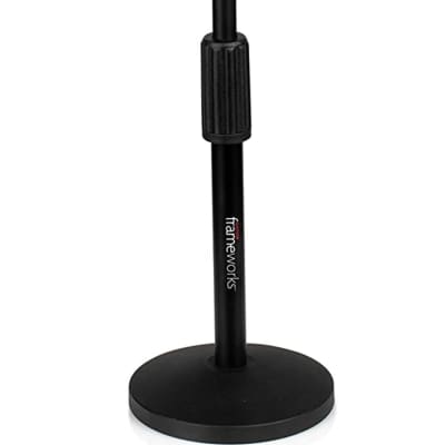 Gator 10-Inch LED Desktop Ring Light Stand w/Phone Holder, Compact