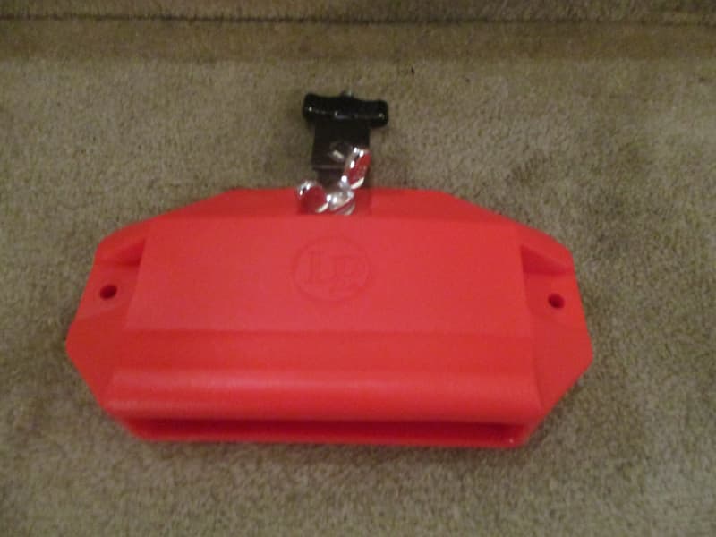 Latin Percussion Large Red Mountable Percussion  Block, Wood Block Tone - Mint! image 1