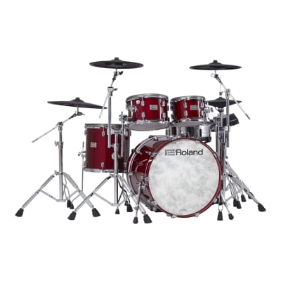 Roland V-Drums VAD706GC Acoustic Design Full Kit, Gloss Cherry Finish image 1