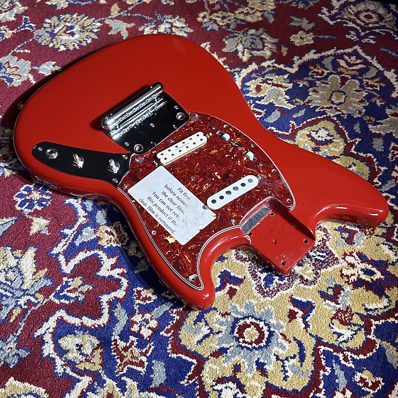 Fender 1966 Mustang USA Body & Loaded Pickguard Kurt Cobain Reverb